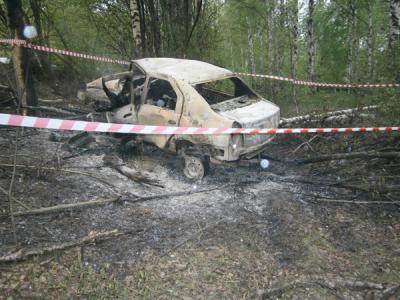 Два человека погибли в слетевшем в кювет и загоревшемся Renault Logan неподалёку от Чучково